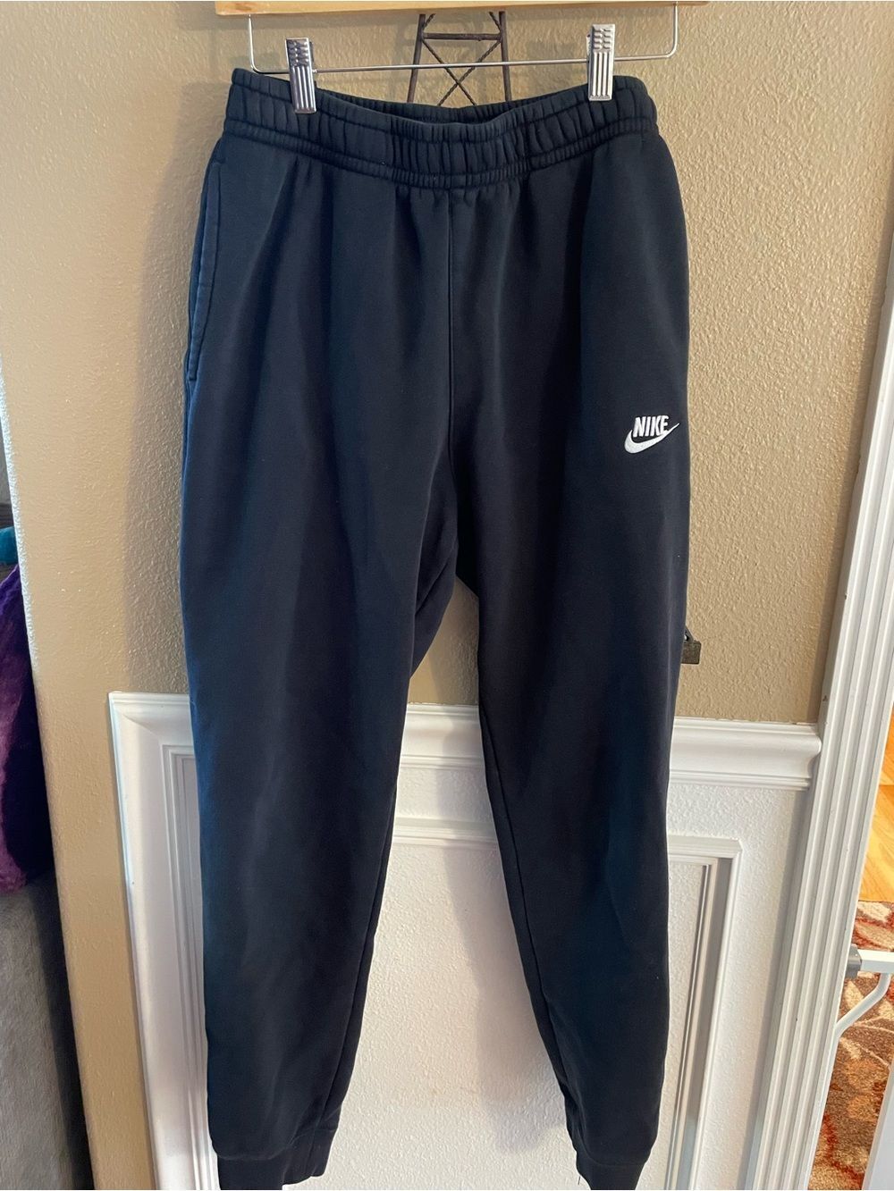 Men’s Nike Black Jogger Pants Snap Back Pocket Size Medium